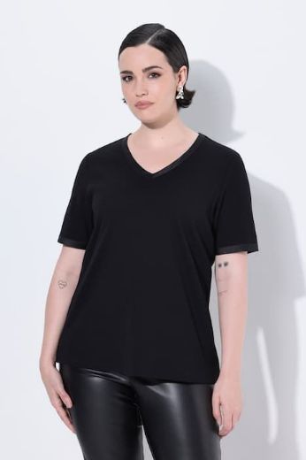 Plus size veliki brojevi Majica kratkih rukava V ovratnika za punije