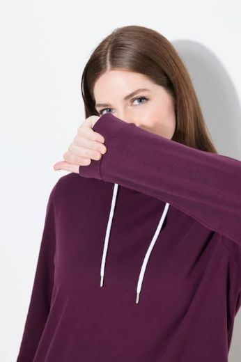 Plus size veliki brojevi Haljina dugih rukava s kapuljačom za punije