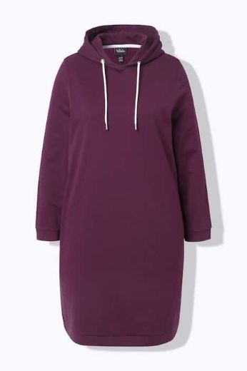 Plus size veliki brojevi Haljina dugih rukava s kapuljačom za punije