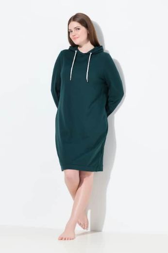 Plus size veliki brojevi Haljina dugih rukava s kapuljačom za punije
