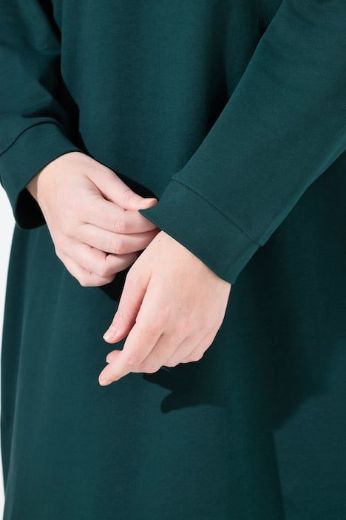Plus size veliki brojevi Haljina dugih rukava s kapuljačom za punije