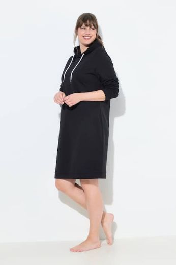 Plus size veliki brojevi Haljina dugih rukava s kapuljačom za punije