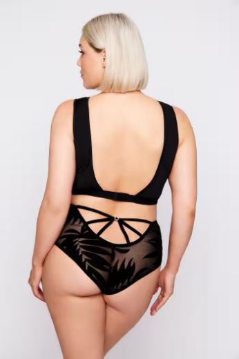 Plus size veliki brojevi Gaćice s motivom lišća za punije