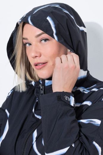 Plus size veliki brojevi Jakna dužeg kroja s kapuljačom za punije