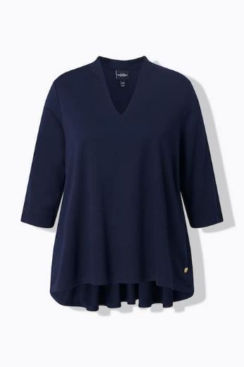 Plus size veliki brojevi Majica 3/4 rukava V ovratnika za punije