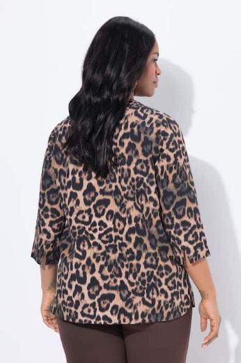 Plus size veliki brojevi Bluza 3/4 rukava V ovratnika za punije