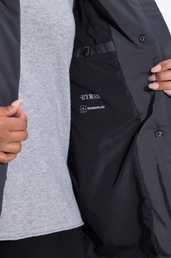 Plus size veliki brojevi Prsluk prošiveni  dužeg kroja s kapuljačom za punije