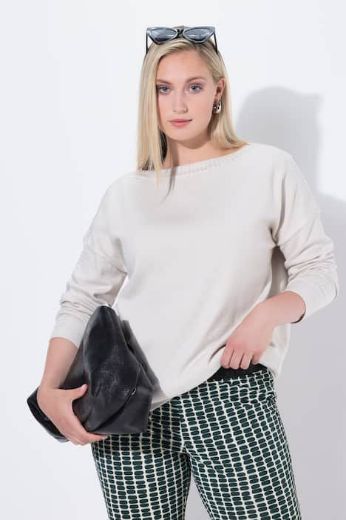 Plus size veliki brojevi Pulover dugih rukava šireg kroja za punije