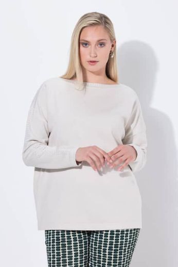 Plus size veliki brojevi Pulover dugih rukava šireg kroja za punije