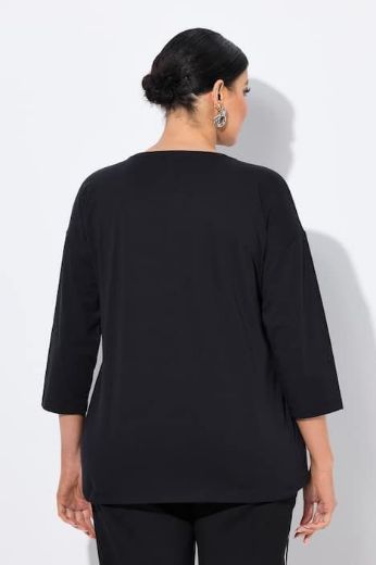 Plus size veliki brojevi Majica 3/4 rukava okruglog ovratnika za punije