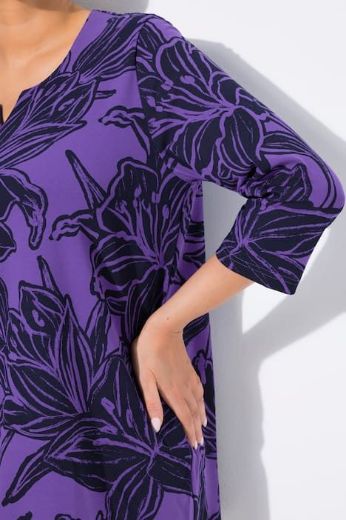 Plus size veliki brojevi Majica 3/4 rukava A kroja za punije