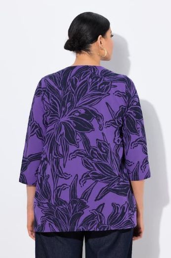 Plus size veliki brojevi Majica 3/4 rukava A kroja za punije