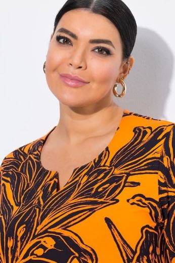 Plus size veliki brojevi Majica 3/4 rukava A kroja za punije