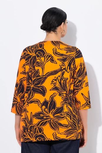 Plus size veliki brojevi Majica 3/4 rukava A kroja za punije