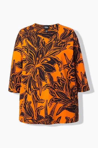 Plus size veliki brojevi Majica 3/4 rukava A kroja za punije