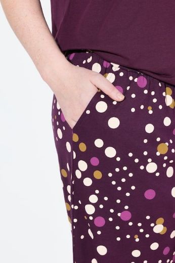 Plus size veliki brojevi Pidžama dvodijelna kratkih rukava i skraćenih nogavica za punije