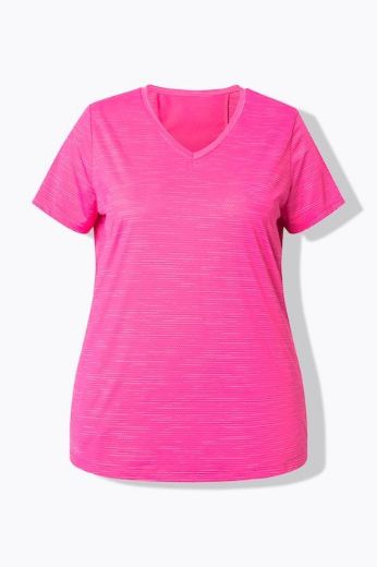 Plus size veliki brojevi Majica kratkih rukava V ovratnika za punije