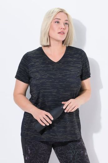 Plus size veliki brojevi Majica kratkih rukava V ovratnika za punije
