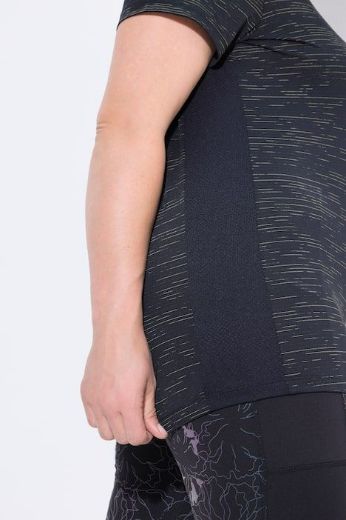 Plus size veliki brojevi Majica kratkih rukava V ovratnika za punije