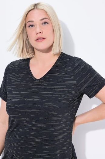 Plus size veliki brojevi Majica kratkih rukava V ovratnika za punije