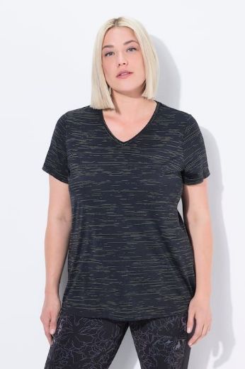 Plus size veliki brojevi Majica kratkih rukava V ovratnika za punije