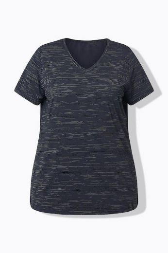 Plus size veliki brojevi Majica kratkih rukava V ovratnika za punije
