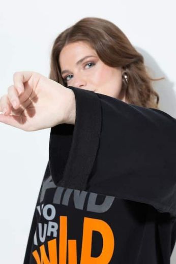 Plus size veliki brojevi Majica dugih rukava okruglog ovratnika za punije