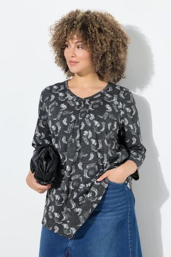 Plus size veliki brojevi Majica 3/4 rukava A kroja za punije