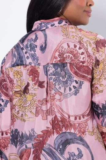 Plus size veliki brojevi Bluza dugih rukava cvjetnog uzorka za punije