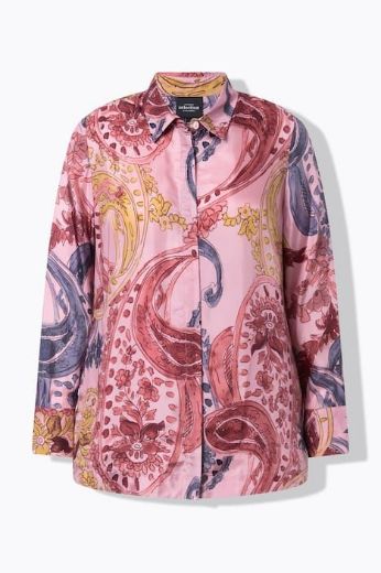 Plus size veliki brojevi Bluza dugih rukava cvjetnog uzorka za punije