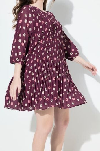 Plus size veliki brojevi Haljina midi 3/4 rukava za punije
