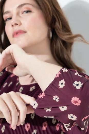 Plus size veliki brojevi Haljina midi 3/4 rukava za punije