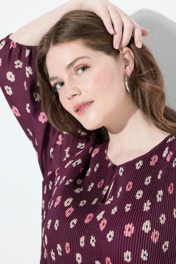 Plus size veliki brojevi Haljina midi 3/4 rukava za punije