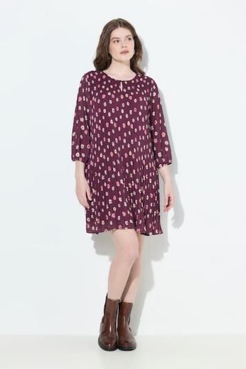 Plus size veliki brojevi Haljina midi 3/4 rukava za punije