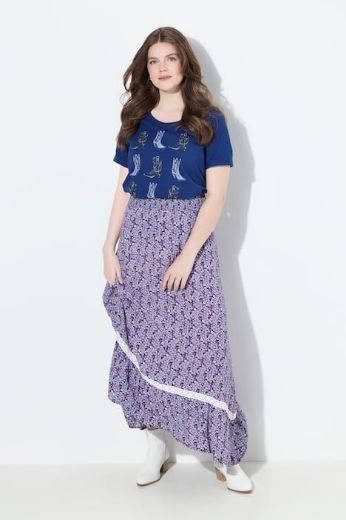 Plus size veliki brojevi Suknja midi A kroja za punije