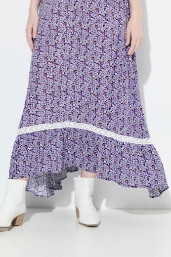 Plus size veliki brojevi Suknja midi A kroja za punije