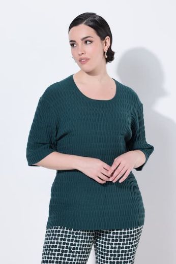 Plus size veliki brojevi Pulover polu rukava za punije