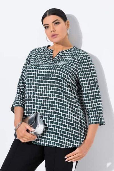 Veliki brojevi Bluza 3/4 rukava moda za punije