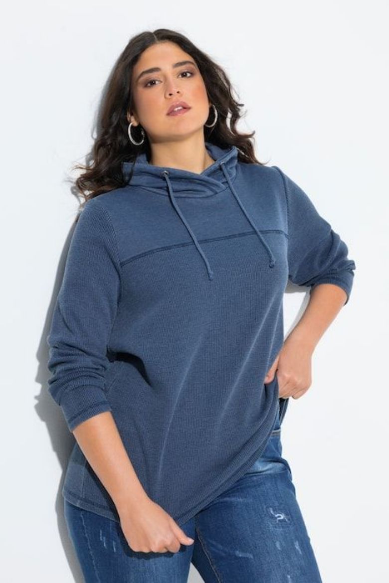 Plus size veliki brojevi Majica dugih rukava s kapuljačom za punije