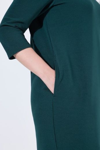 Plus size veliki brojevi Haljina 3/4 rukava V ovratnika za punije