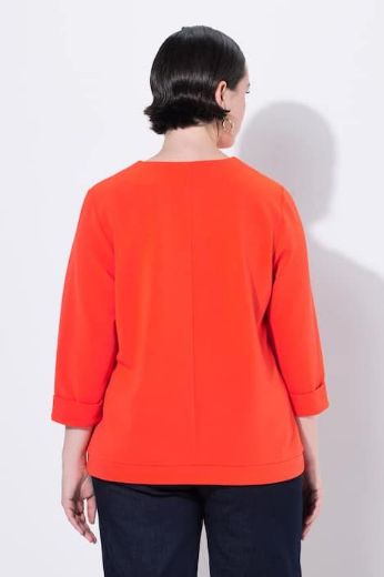 Plus size veliki brojevi Majica 3/4 rukava V ovratnika za punije