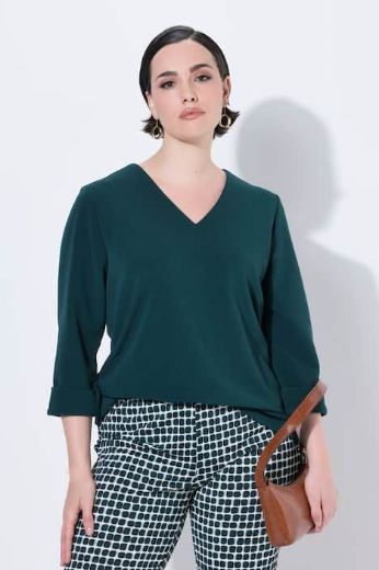 Plus size veliki brojevi Majica 3/4 rukava V ovratnika za punije