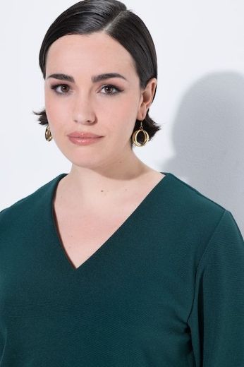 Plus size veliki brojevi Majica 3/4 rukava V ovratnika za punije