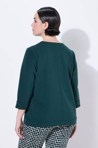 Plus size veliki brojevi Majica 3/4 rukava V ovratnika za punije