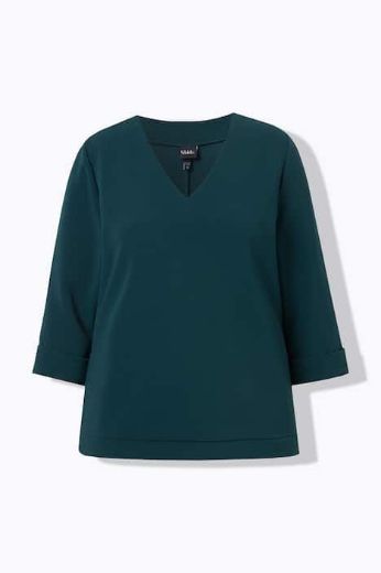 Plus size veliki brojevi Majica 3/4 rukava V ovratnika za punije