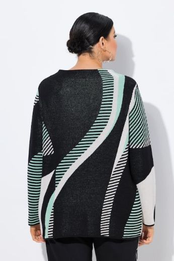 Plus size veliki brojevi Pulover dugih rukava šireg kroja za punije
