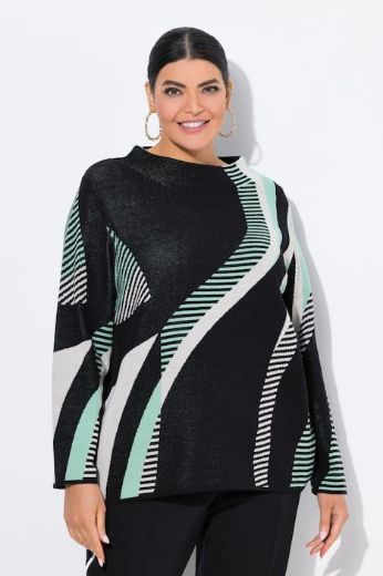 Plus size veliki brojevi Pulover dugih rukava šireg kroja za punije