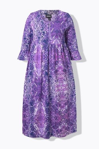 Plus size veliki brojevi Haljina midi 3/4 rukava za punije