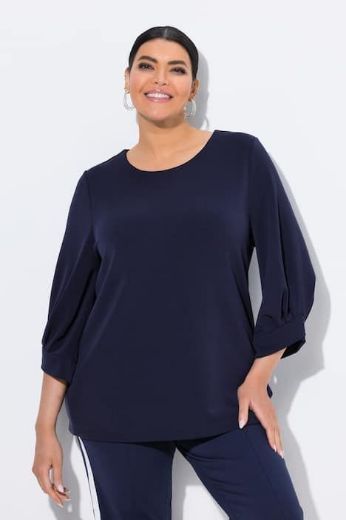 Plus size veliki brojevi Majica 3/4 rukava okruglog ovratnika za punije
