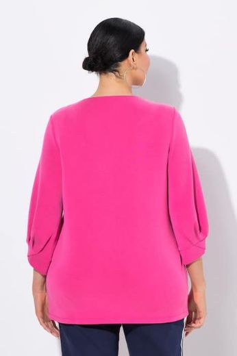 Plus size veliki brojevi Majica 3/4 rukava okruglog ovratnika za punije